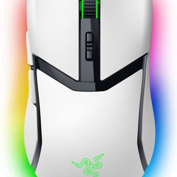 Razer COBRA PRO WHITE – Wireless Gaming Mouse – 30000 DPI – RGB UNDERGLOW – Bluetooth / 2.4Ghz – 77g
