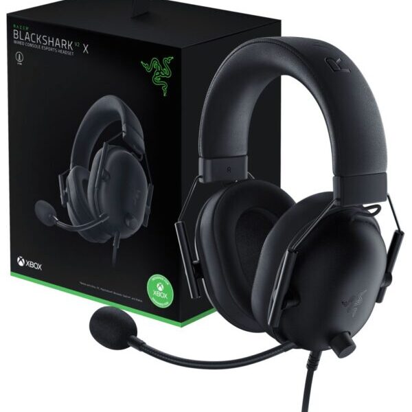Razer BLACKSHARK V2 X for XBOX Licensed – 7.1 Gaming Headset – Audio Jack – XBOX/PC/PS4/PS5/Switch
